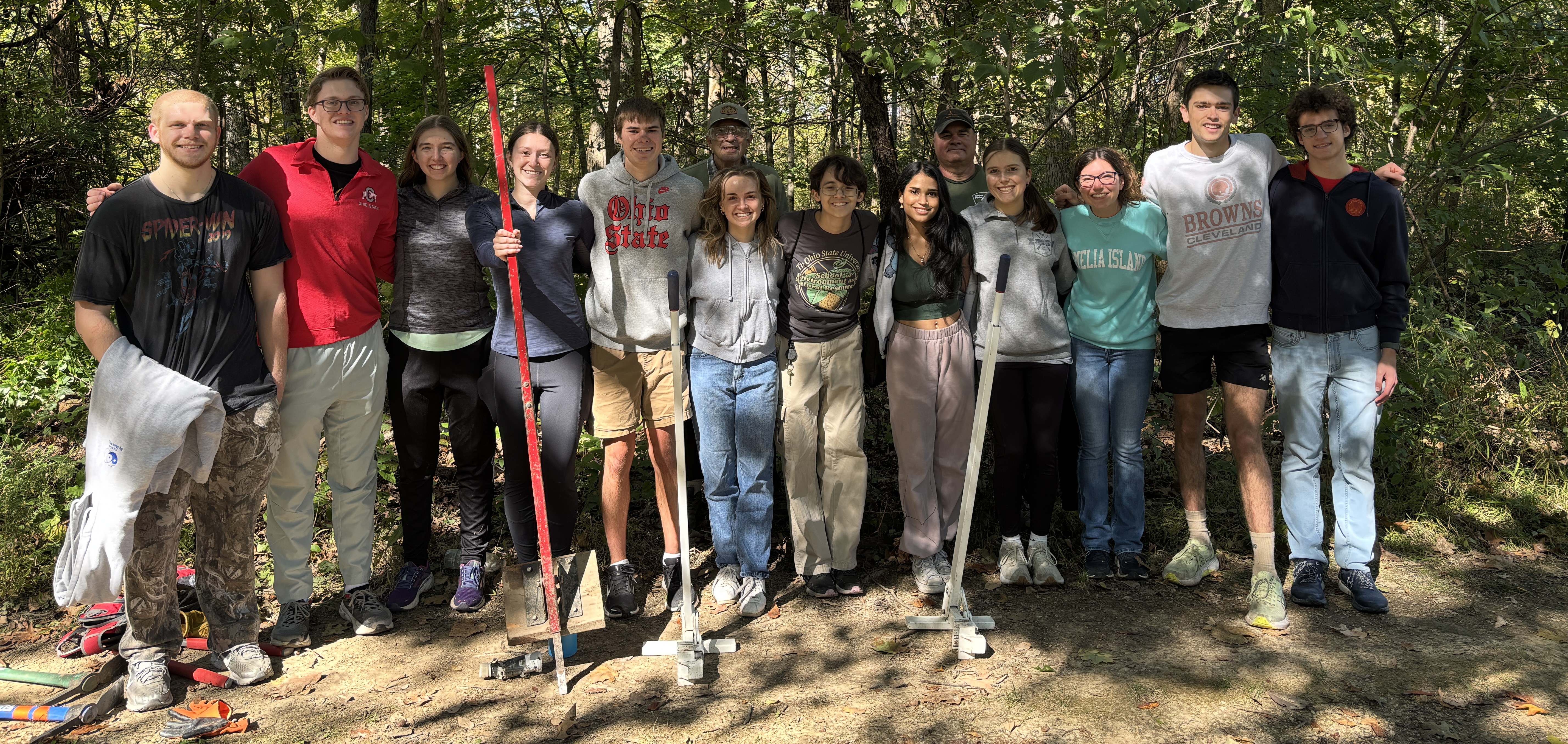 EcoSpace team working on environmental projects